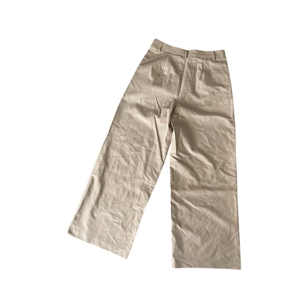 Commense Women's Solid Neutral Beige Wide Leg Pants Without Belt ‎ Size Medium - Picture 6 of 6